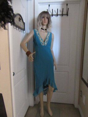 Green Dress Size 6 Brand ALAGO